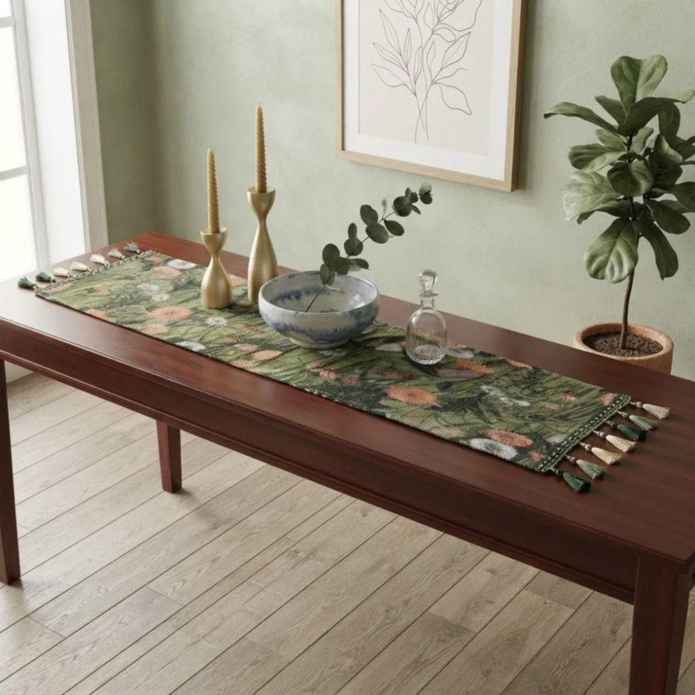 Camino De Mesa Jard n Oliva 30 X 180 Cm-3