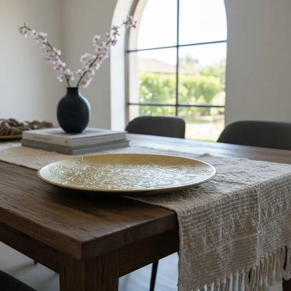 Set de 2 platos decorativos - Diseño mándala-4