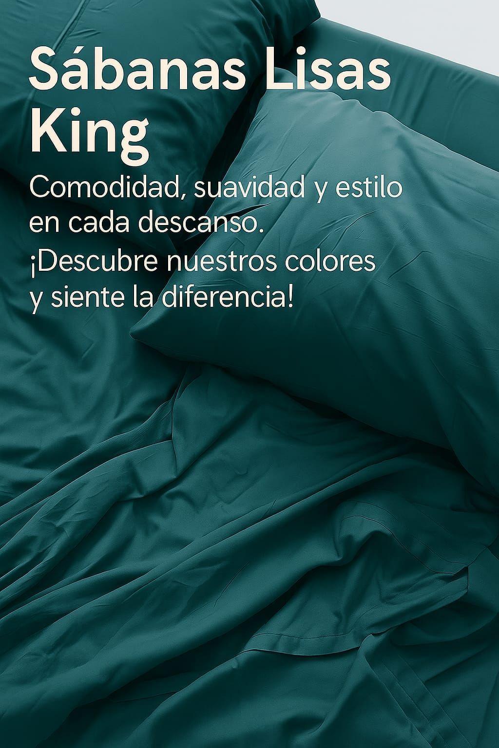 Sabanas lisas king - TURQUESA-1