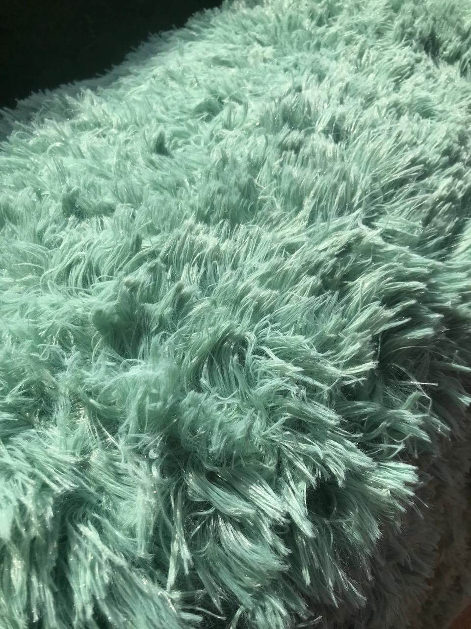 cubrecama peludo 2 plazas verde agua-2