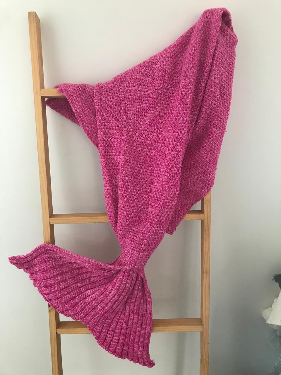 Manta estilo sirena - FUCSIA-2