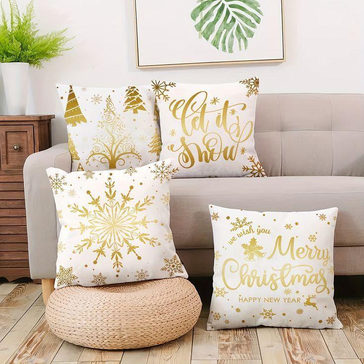 Cojín navideño con diseño estampado - D04-2