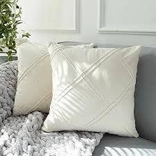 Set de 2 cojines de terciopelo doble pliegue-2