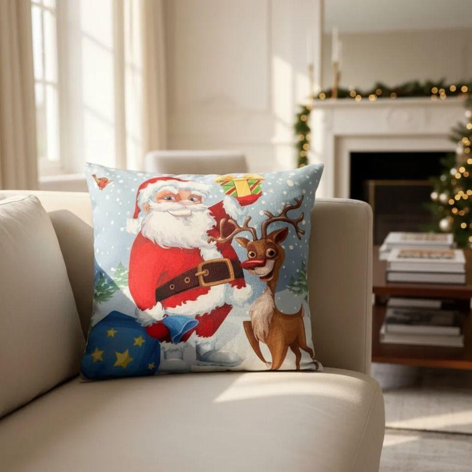 Set De 2 Cojines 45x45cm Navidad - Reno-3