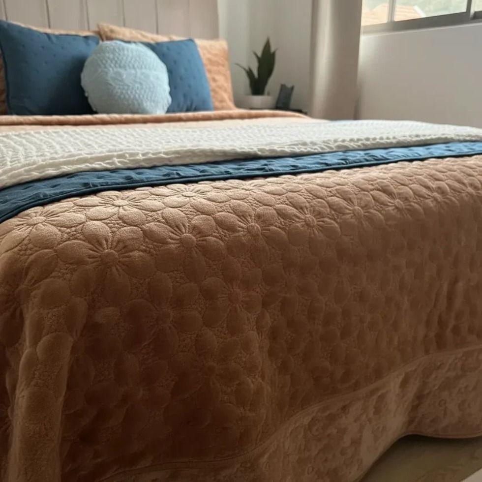 Set Renovaci n Dormitorio Camel 7 Piezas Estilo Elegante Acogedor 1.5 Plaza-1
