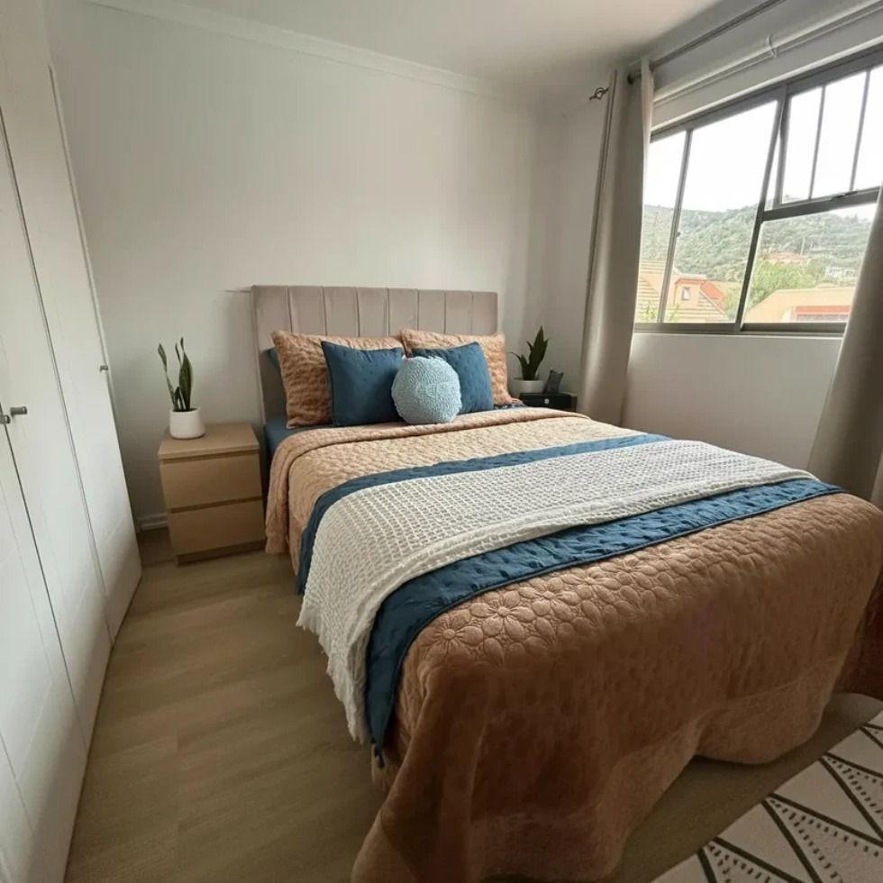Set Renovaci n Dormitorio Camel 7 Piezas Estilo Elegante Acogedor 1.5 Plaza-3