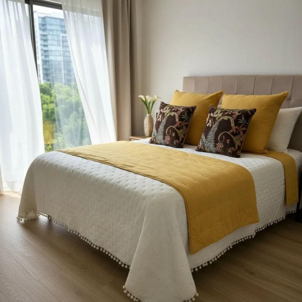 Set Renovacion Mostaza Natural Jard n Boho 7 Piezas 2 Piezas-1