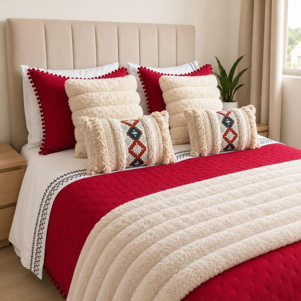 Set Renovaci n 2 Plazas Invierno Rub Boho 8 Piezas 2 Plazas-2