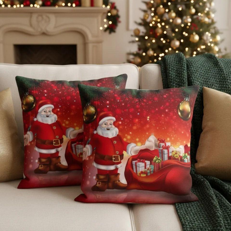 Set De 2 Cojines 45x45cm Navidad - Bolsa de regalo-2