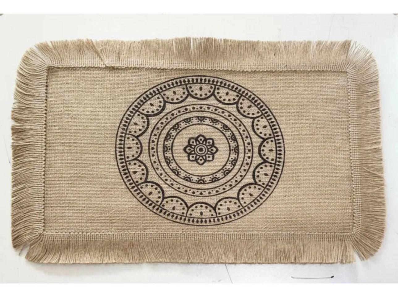 Set De 6 Individuales yute - Mándala-2