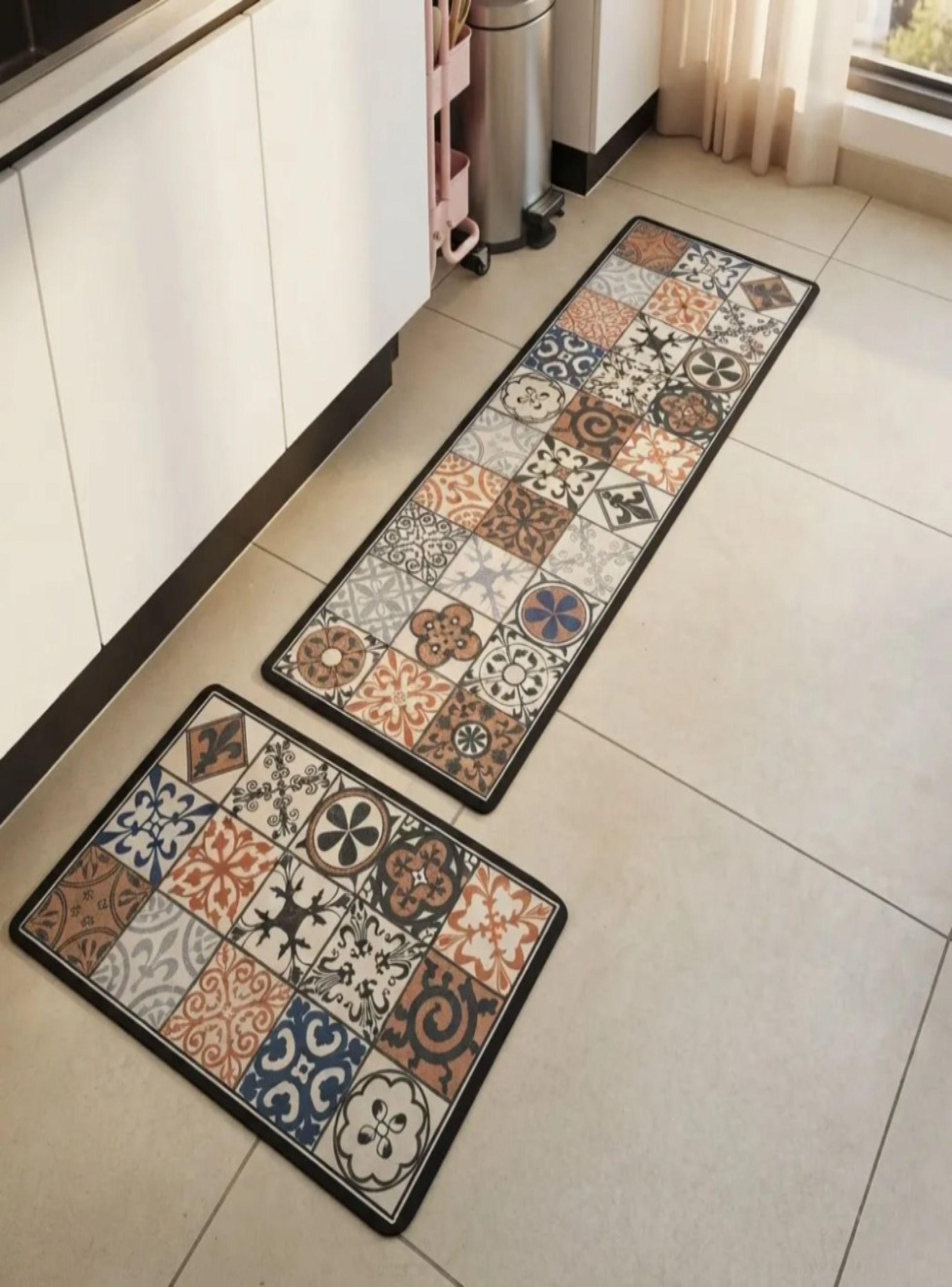 Set De 2 Alfombras Vin licas Antideslizantes Para Cocina M04-0