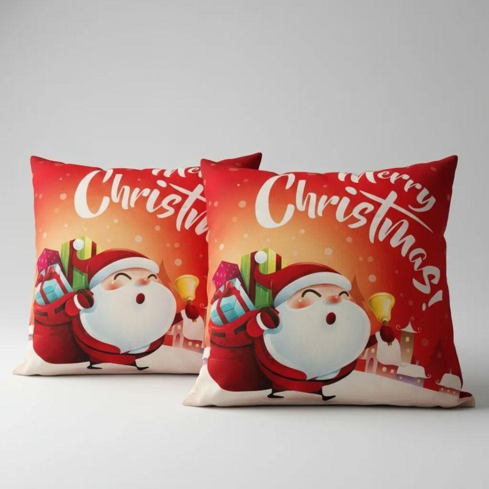 Set De 2 Cojines 45x45cm Navidad - Viejo Pascuero-0