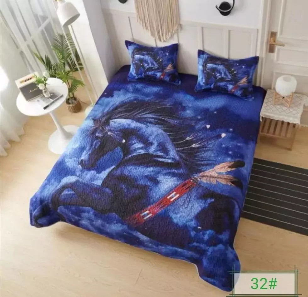 Cubrecama De Microfibra Estampado 2 Plazas - Diseño caballo-1