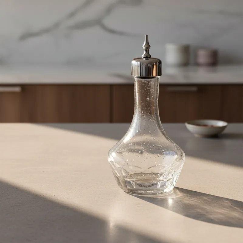 Dispensador endulzante vidrio 50ml - plateado 08-4