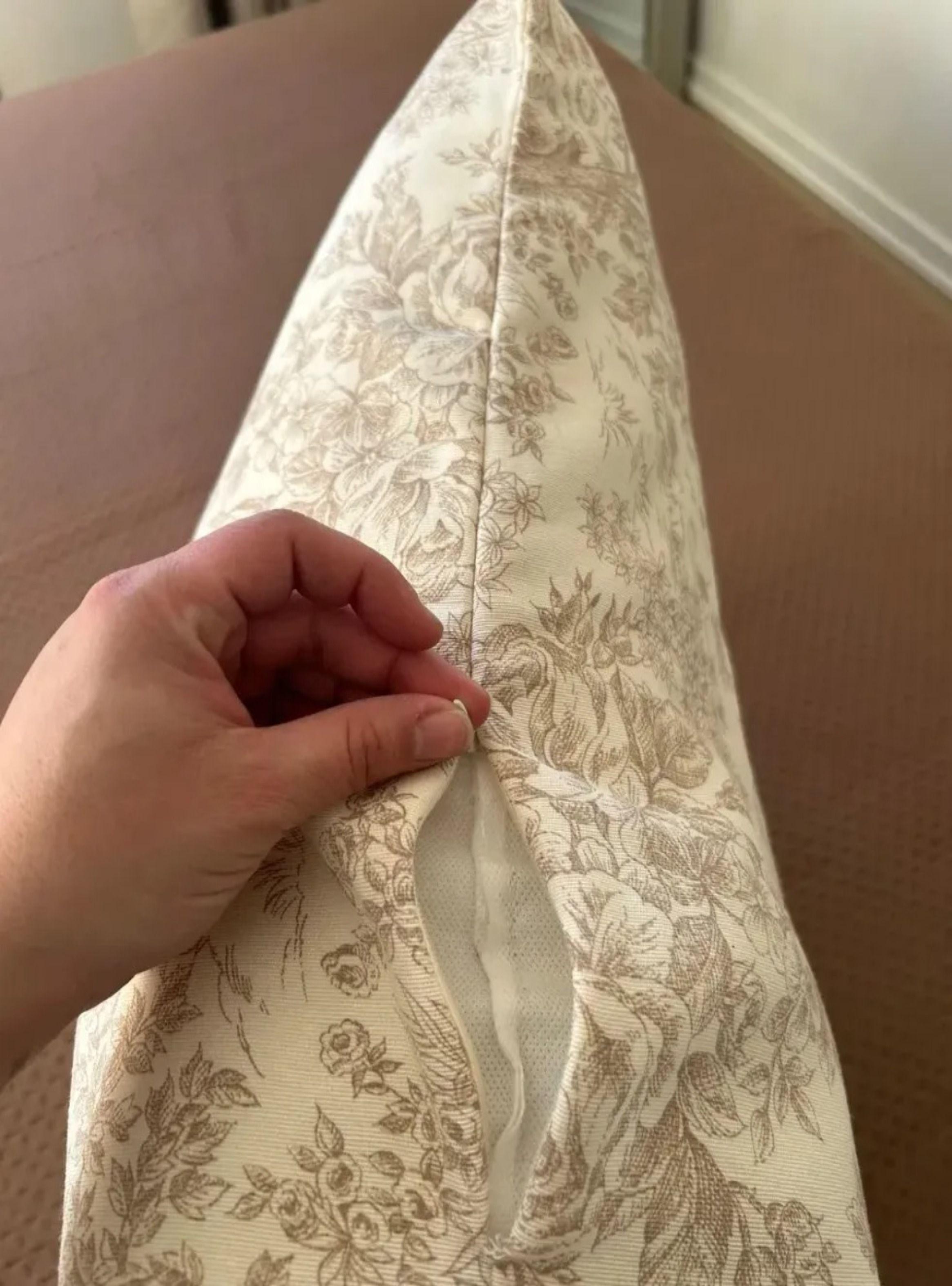 Cojin 30x90 Cm Toile De Jouy Jard n Franc s Beige-3