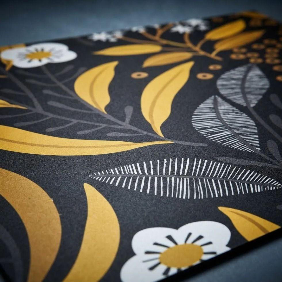 Alfombra Vin lica Decorativa 40 60 Cm Botanical Noir-2