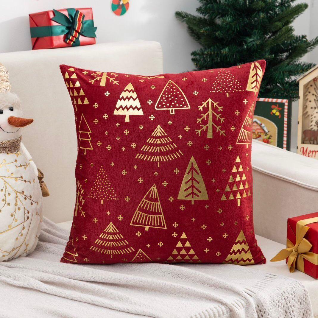 Cojín navideño con diseño estampado - D09-0