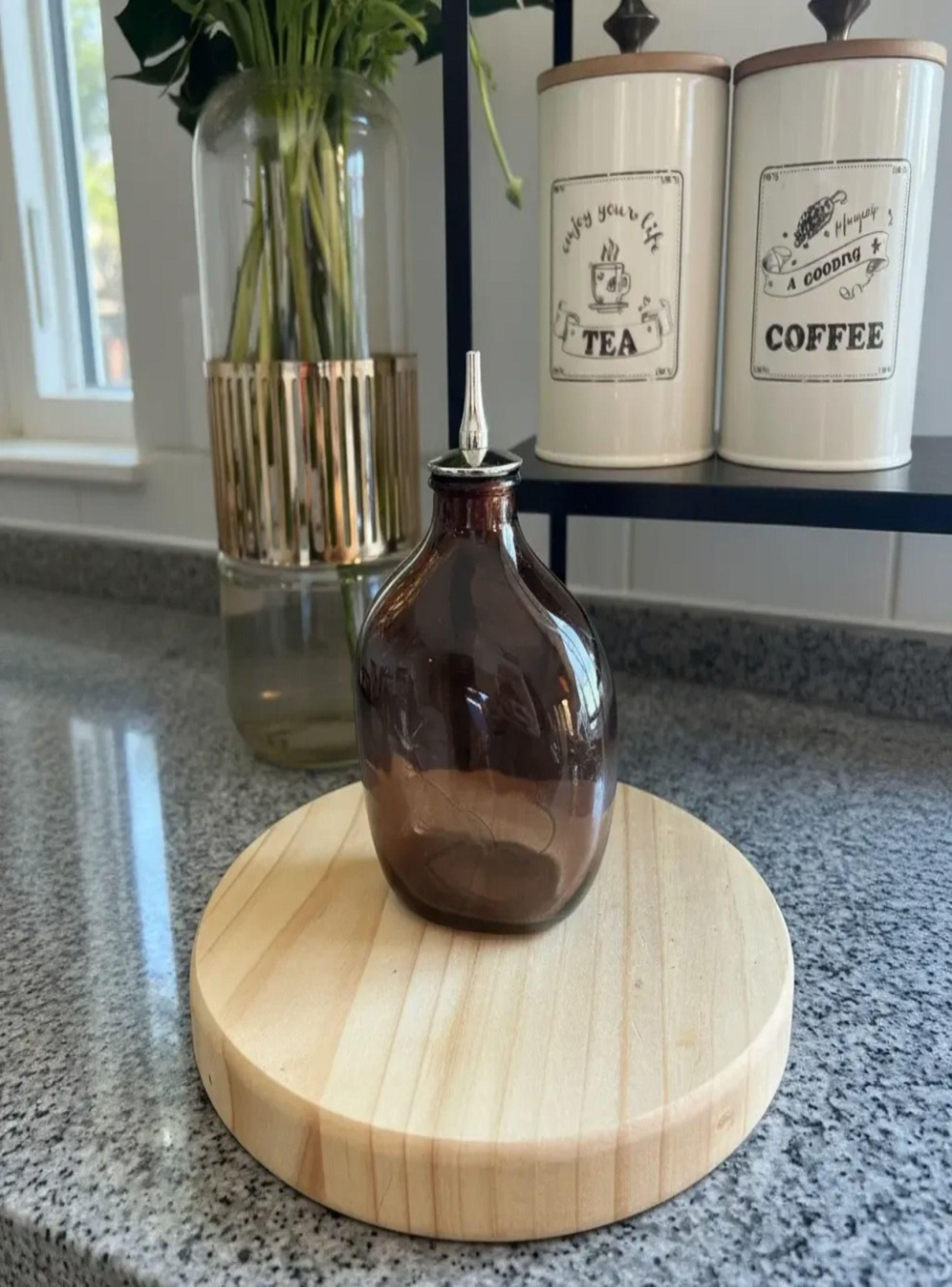 Dispensador Para Endulzante Cafe Modelo C tapa Plateada-1