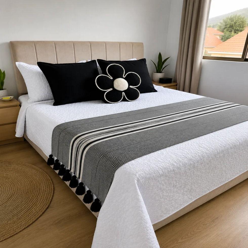 Set Renovaci n Dormitorio 7 Piezas Black Flower King-0