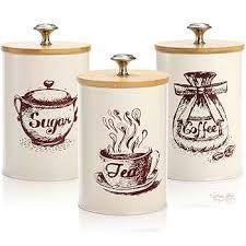 Set de 3 canister de cocina - Diseño dibujo-4