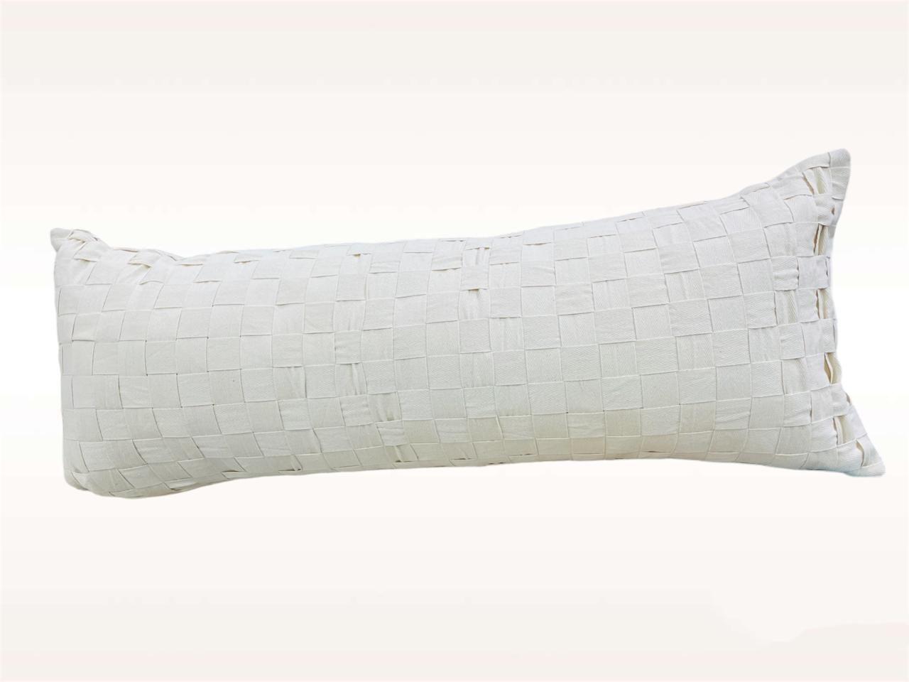 Cojín entrelazado rectangular king 35x90cm -1