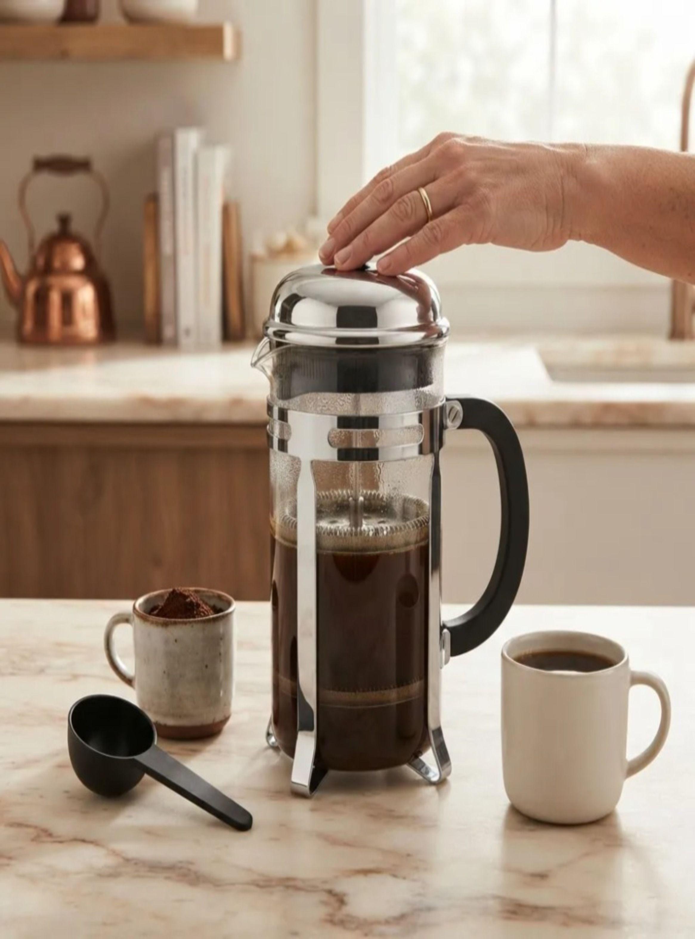 Cafetera Prensa Francesa De Vidrio 1 Litro Para Caf Y Te-2