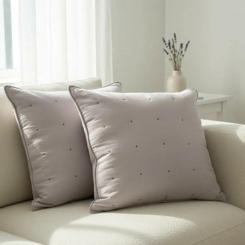 Set De 2 Cojines Bordados 60×60 Cm · Algodón -0