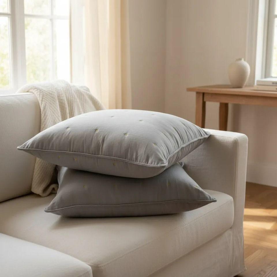Set De 2 Cojines Bordados 60×60 Cm · Algodón -2