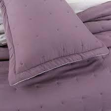 Cubrecama de algodón bordado 2 plazas - Morado-3