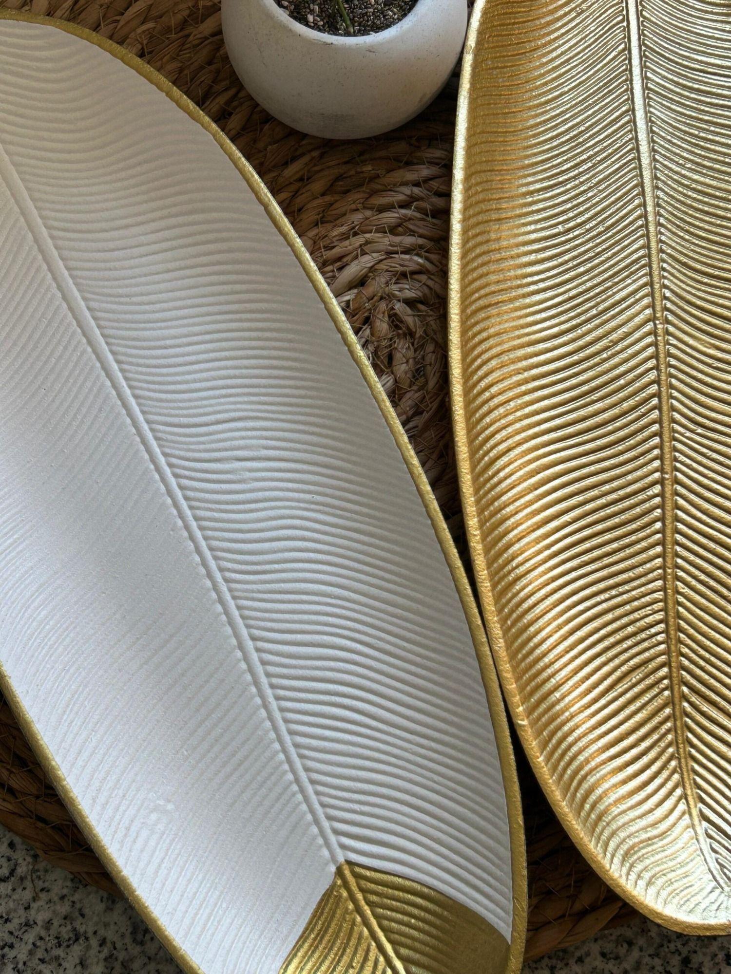 Set de 2 bandejas diseño hojas - Combinadas-3