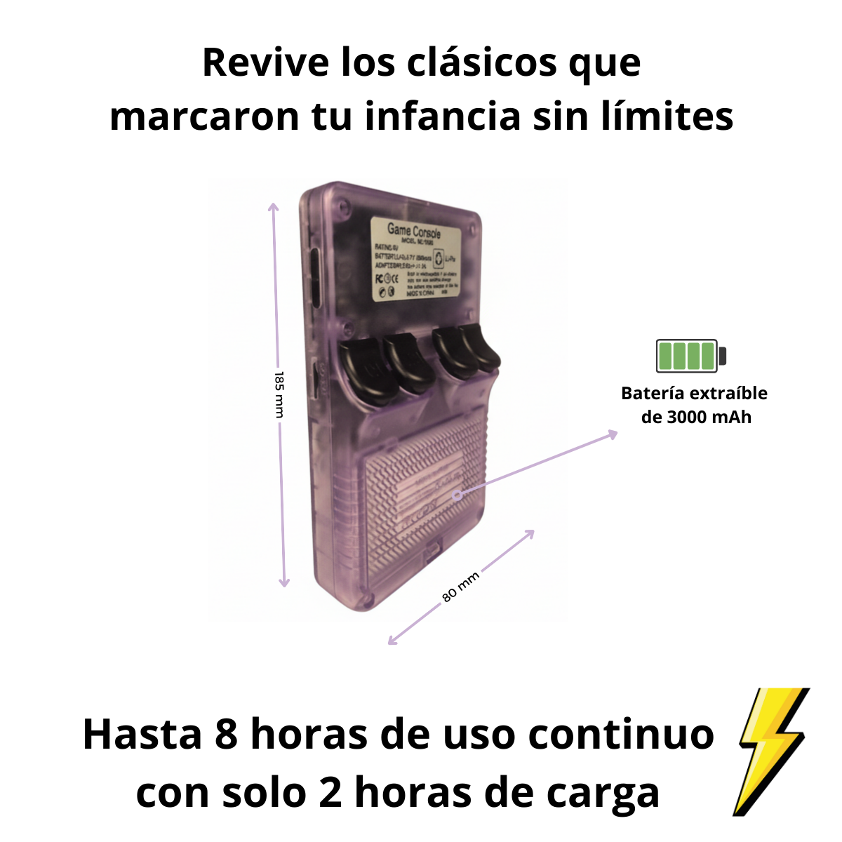 Pantalla Screen R36s Pro Original Portatil Color lila-2