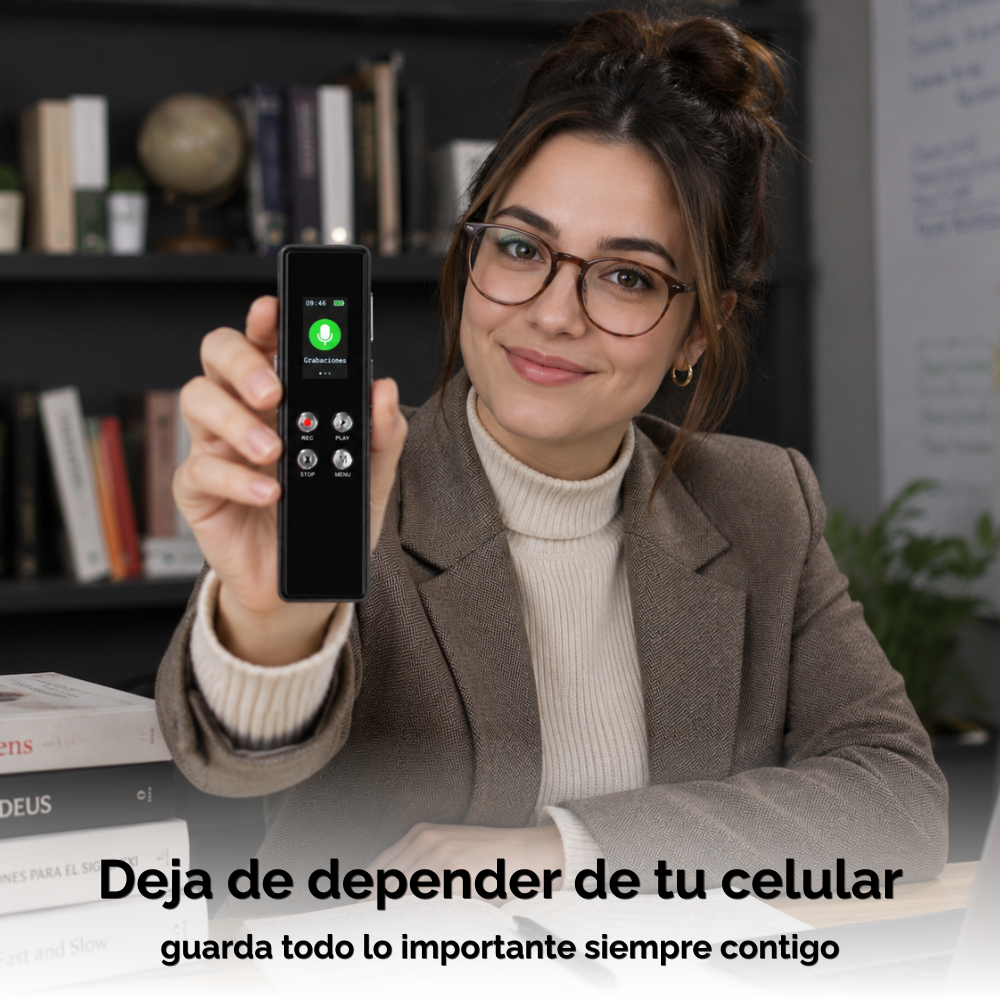 Grabador De Voz Digital Profesional 64 Gb Metalico Usb C-9