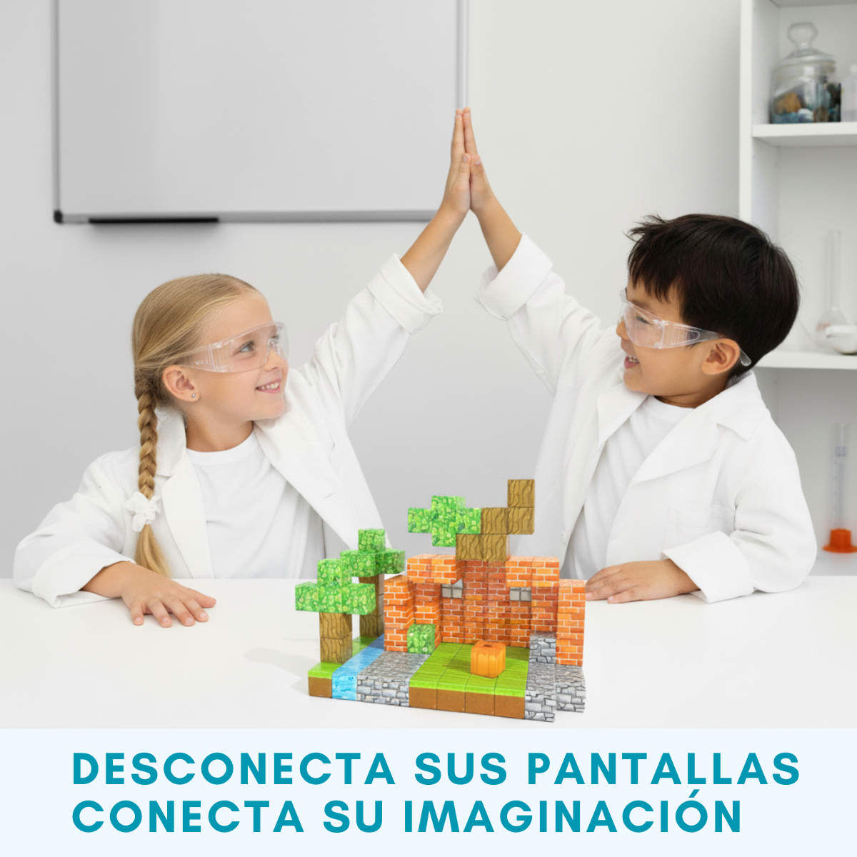 Bloques Magnéticos Construcción 102 Piezas 2 Personajes-6