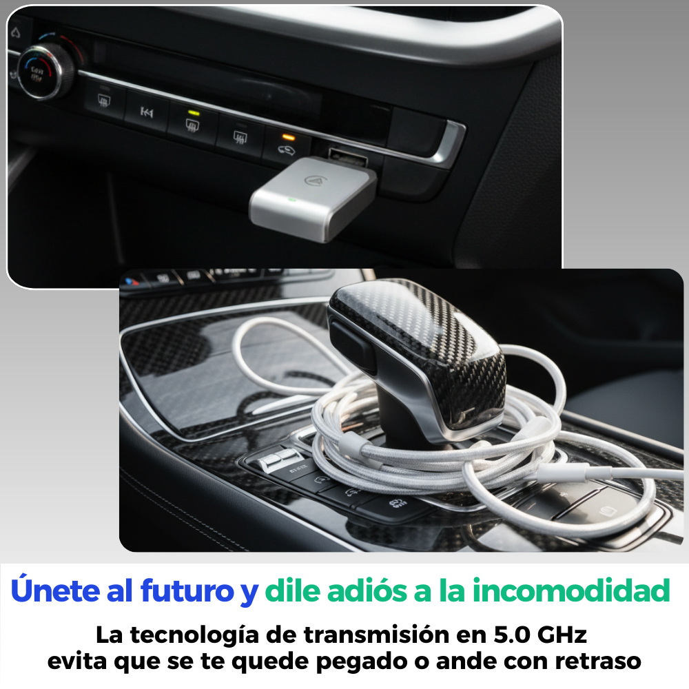 Adaptador Inalambrico Carplay Android Auto Bluetooth 2 En 1-9