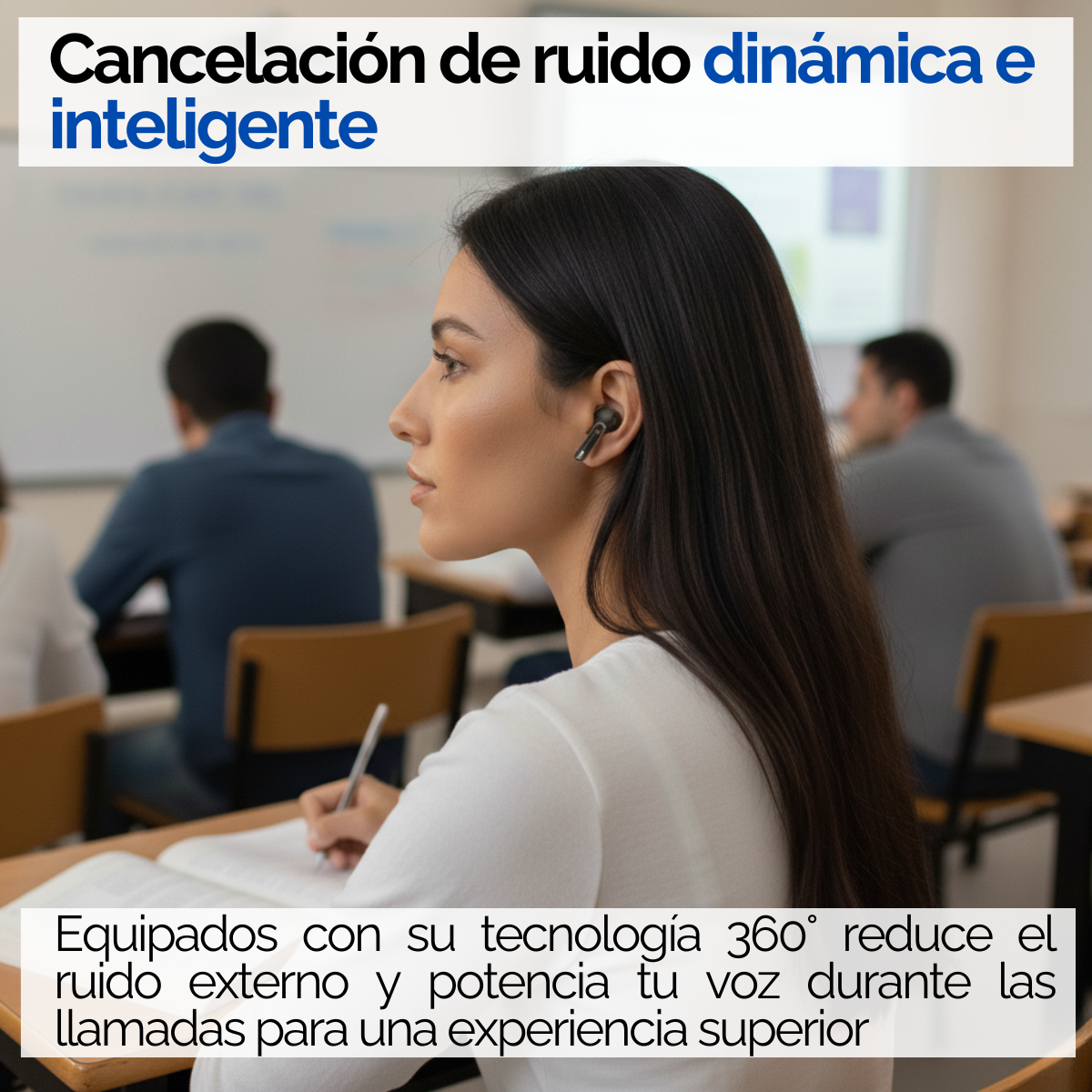Audífonos Traductores +130 Idiomas Con Cancelación De Ruido-5
