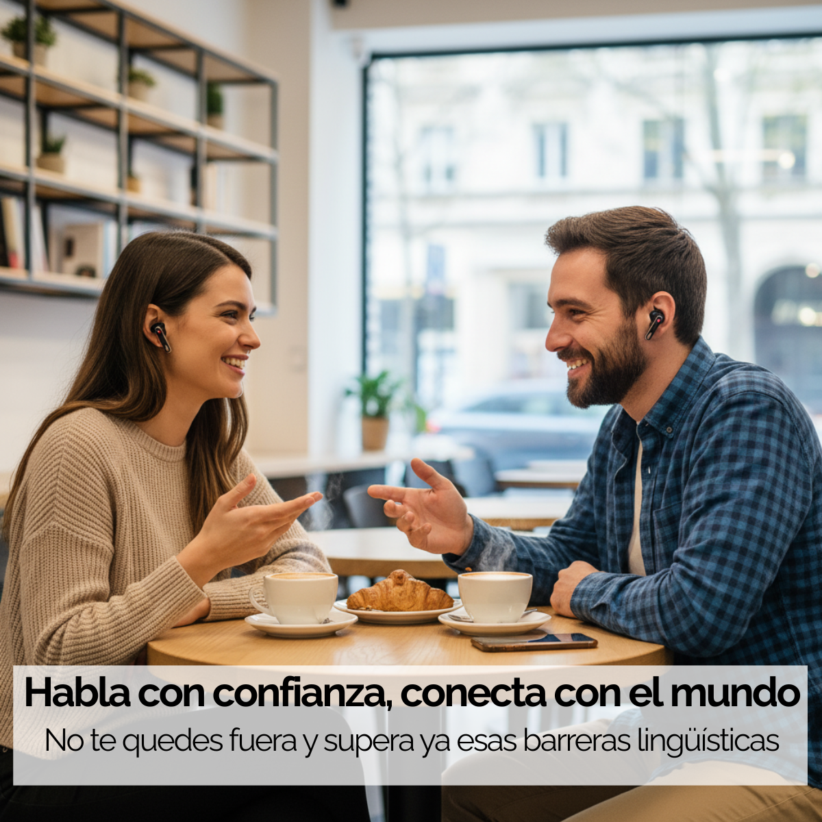 Audífonos Traductores +130 Idiomas Con Cancelación De Ruido-7