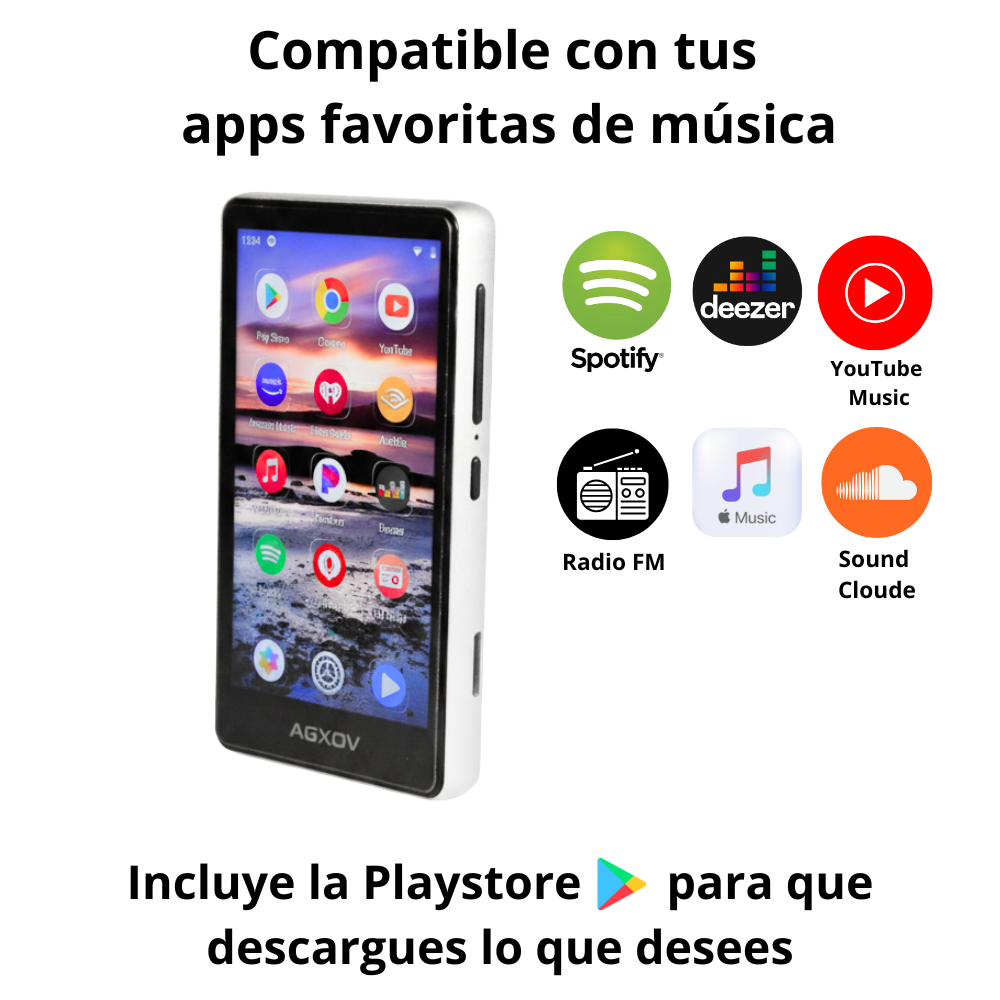 Reproductor De Música Mp4 Mp3 Bluetooth Wifi Android Spotify-5