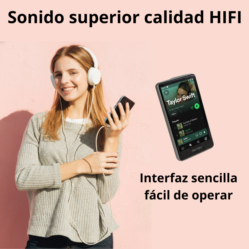 Reproductor De Música Mp4 Mp3 Bluetooth Wifi Android Spotify-6
