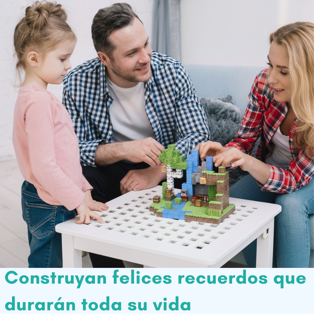 Cubos Magneticos Construccion Didacticos 100 Piezas 4 personajes Pixel -6