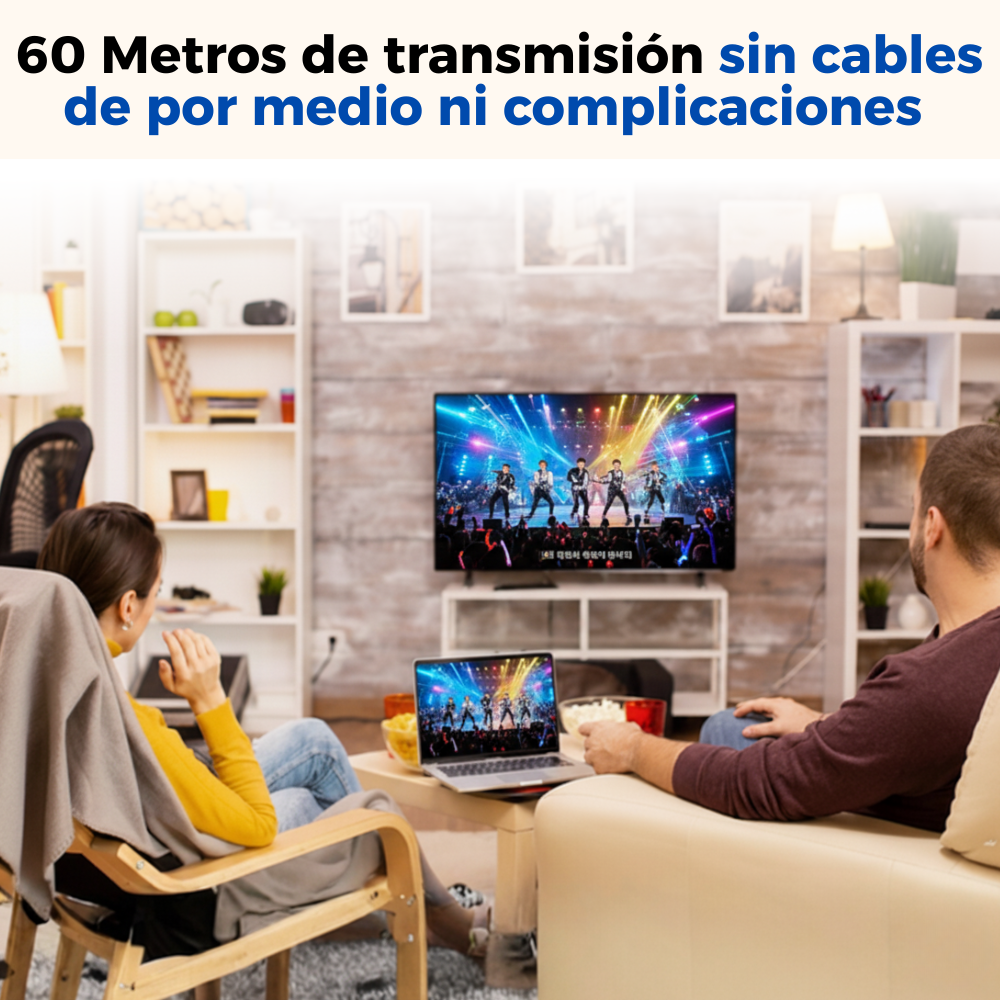 Transmisor Inalambrico Hdmi Usb C Full Hd 60 Metros-3