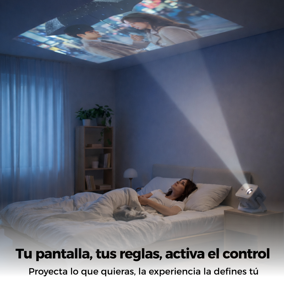 Proyector Portatil Wifi Led Full Hd 7000 lumenes Android 13 Bt-6