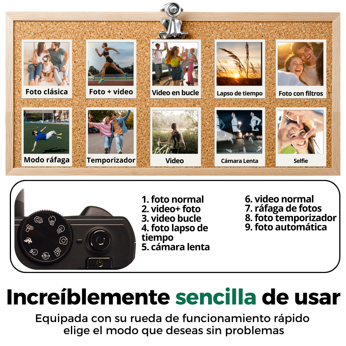 Cámara digital 5K 75MP pantalla abatible con wifi 64 GB + accesorios-4