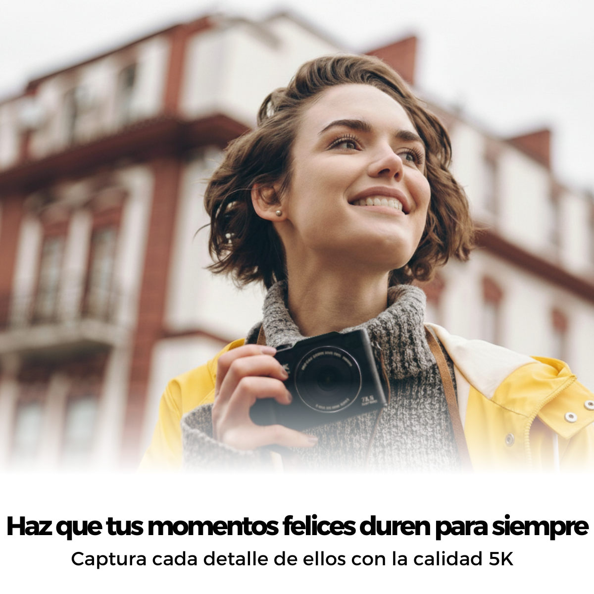Cámara digital 5K 75MP pantalla abatible con wifi 64 GB + accesorios-9