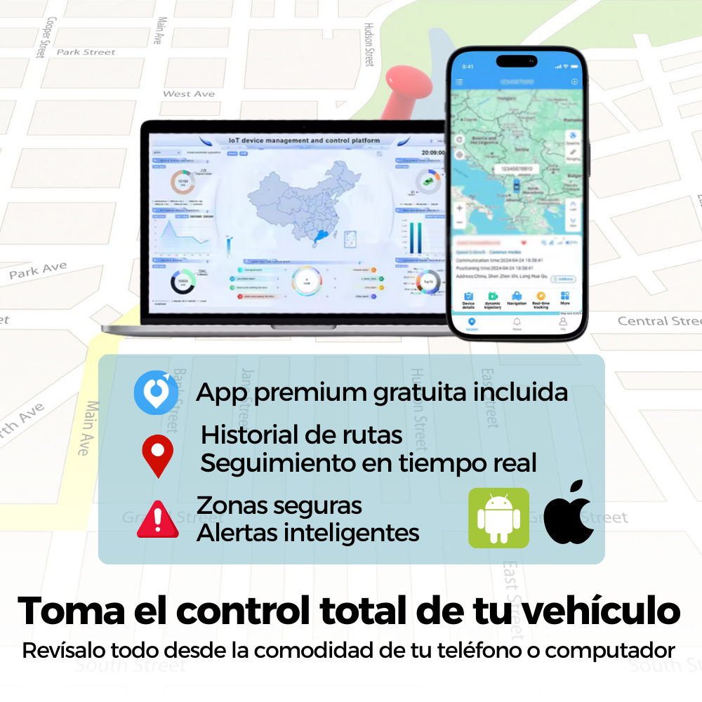 Gps Localizador Auto Inalambrico 4g Rastreador Iman + chip -5