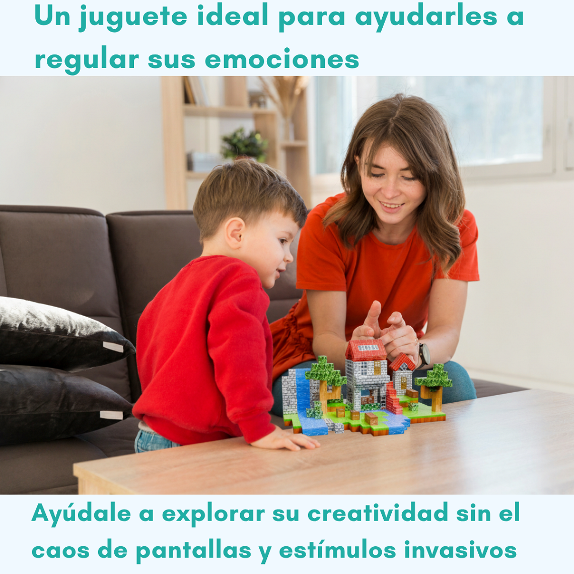 Cubos Magneticos Construccion didacticos 126 Piezas 6 personajes pixel didactico-4