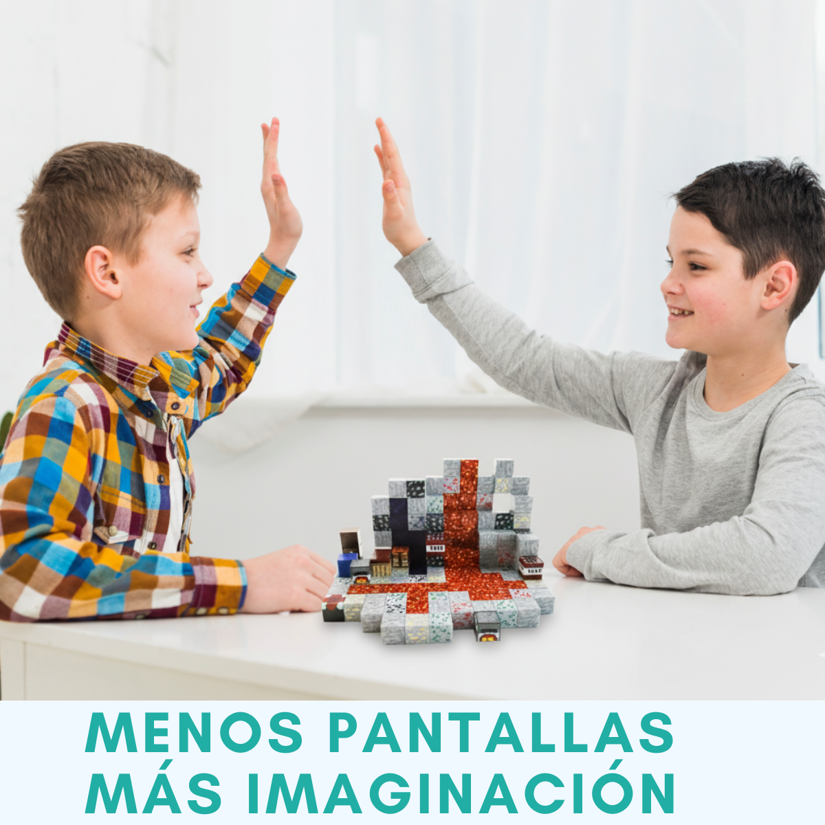 Cubos Magneticos Construccion didacticos 126 Piezas 6 personajes pixel didactico-5