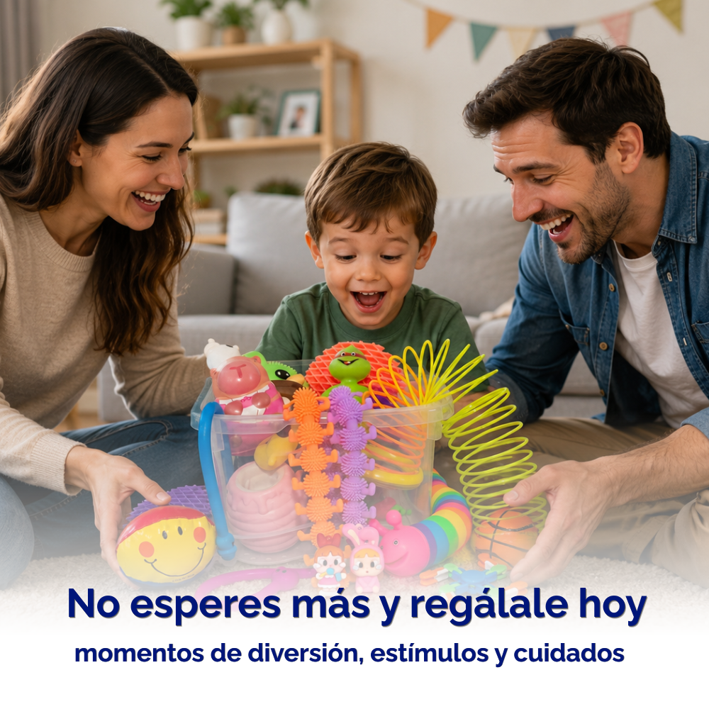 Kit Juguetes Sensoriales Antiestres Didactico Calma Ansiedad variados modelos multicolor-9