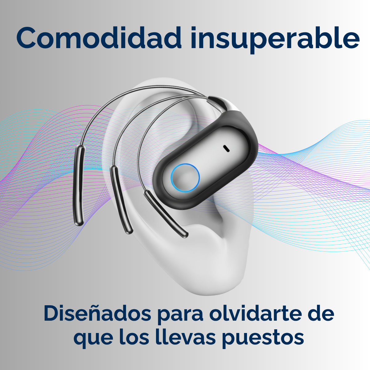 Audifonos Bluetooth Traductor IA Ultraligeros Hifi ergonomicos color purpura-4