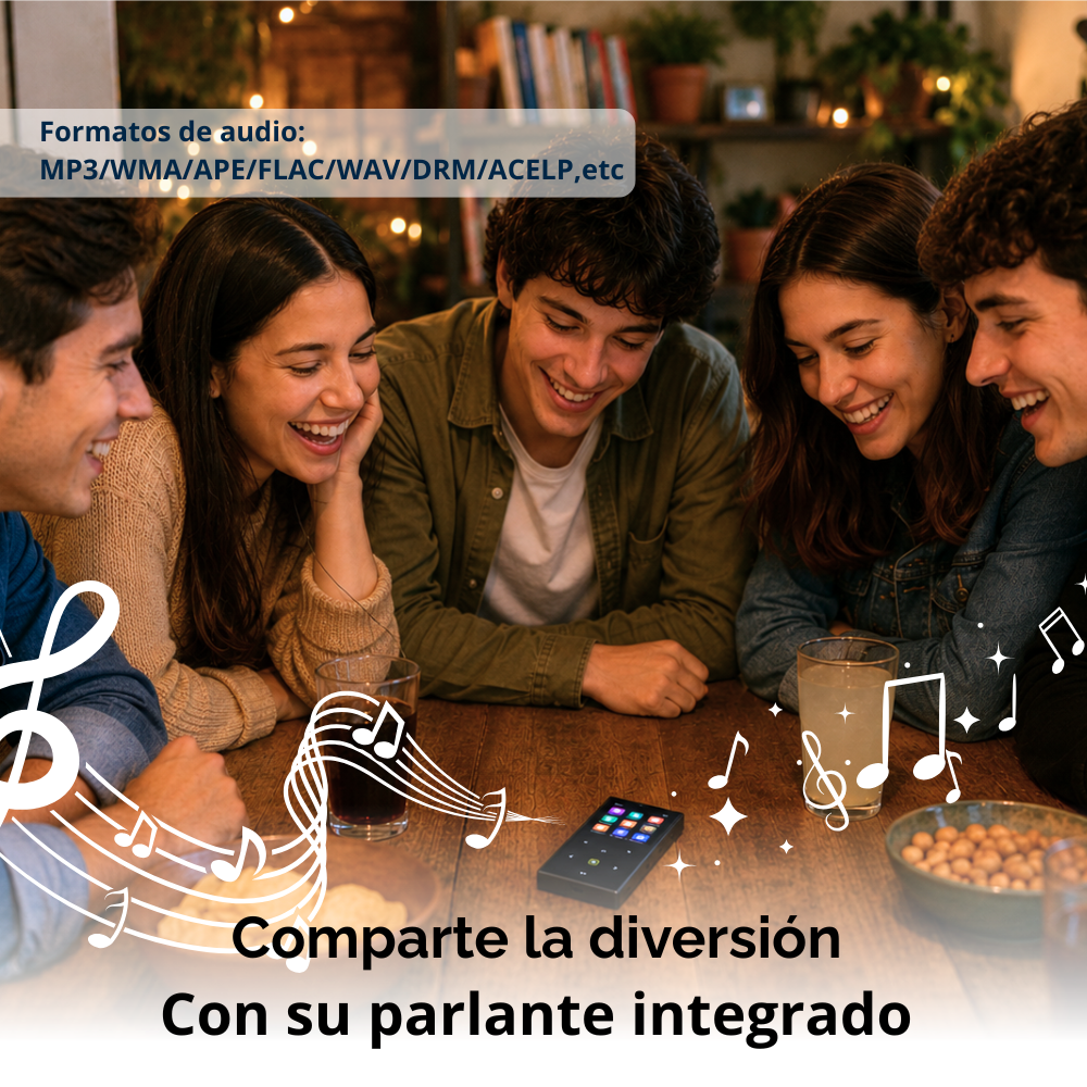 Reproductor Mp3 De Musica Bluetooth 32 Gb Radio Fm Usb C-5