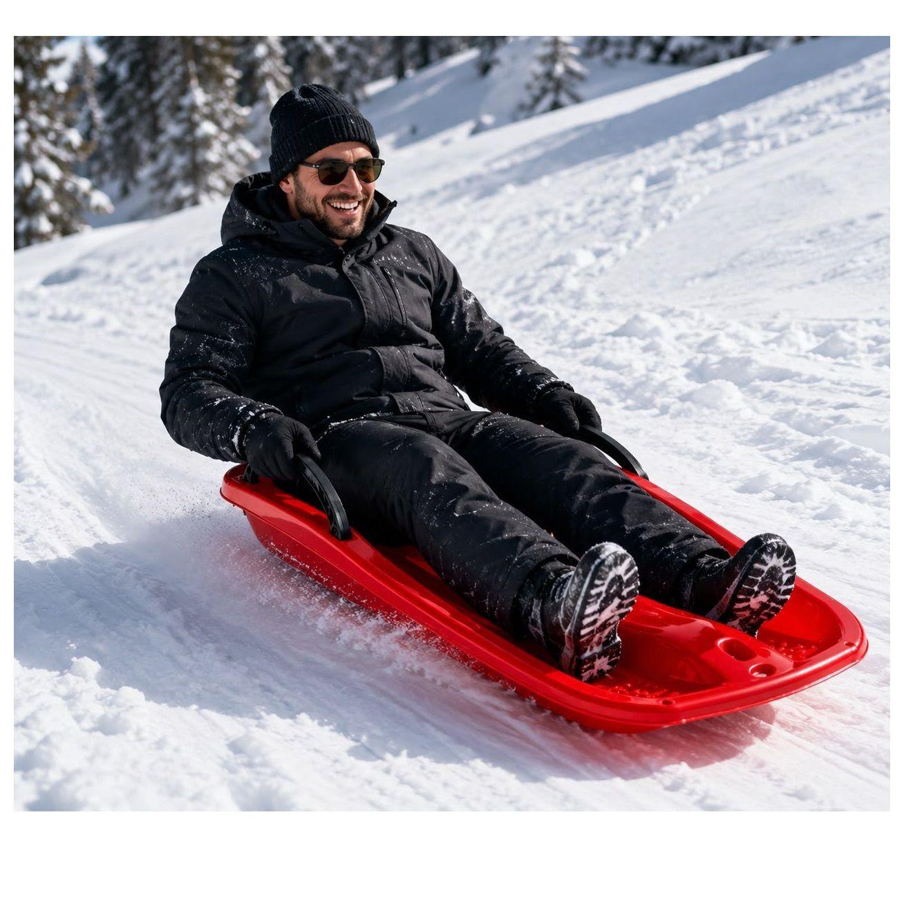 Trineo Con Frenos Para La Nieve Para Adultos y Niños-2